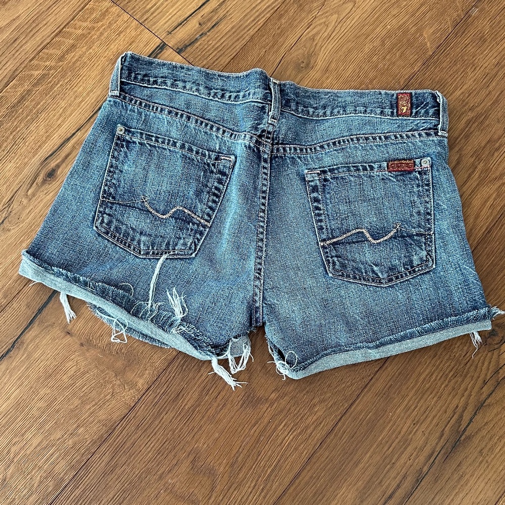 7FAM Denim Shorts